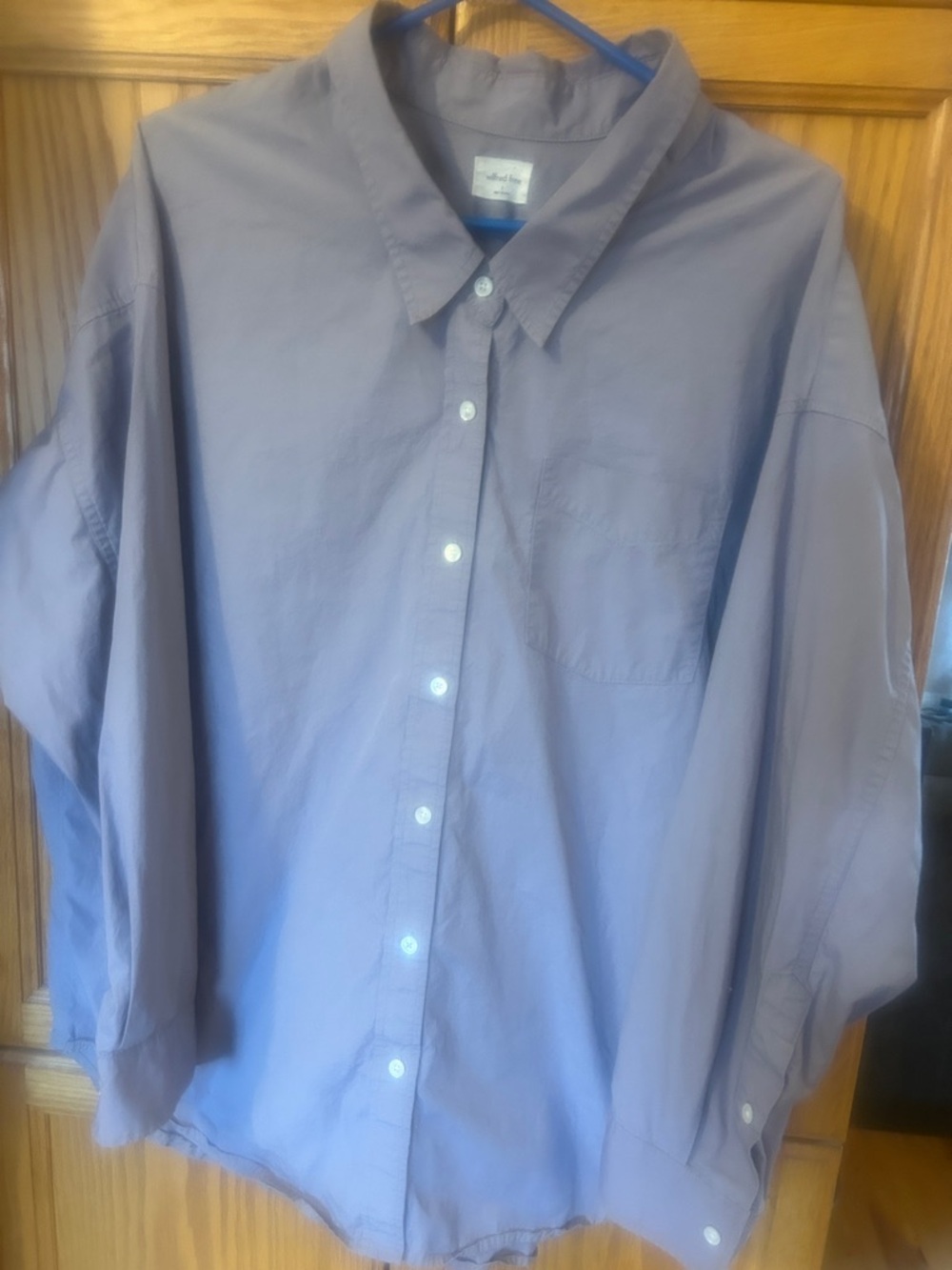 Wilfred Light Purple Long-Sleeve Button-Down Shirt